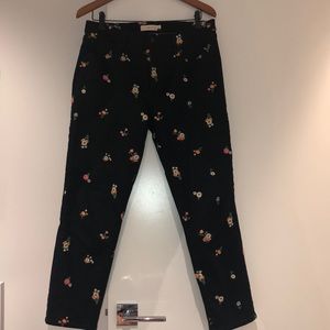 Tory Burch Flower Print Jeans